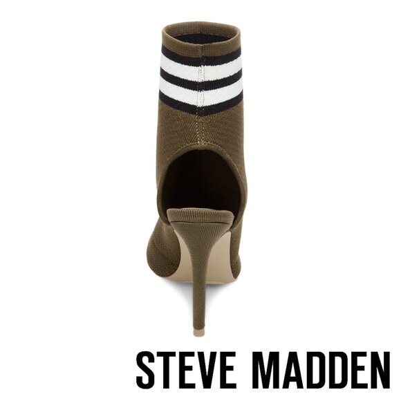 Steve Madden striped sock heel booties - Picture 3 of 5